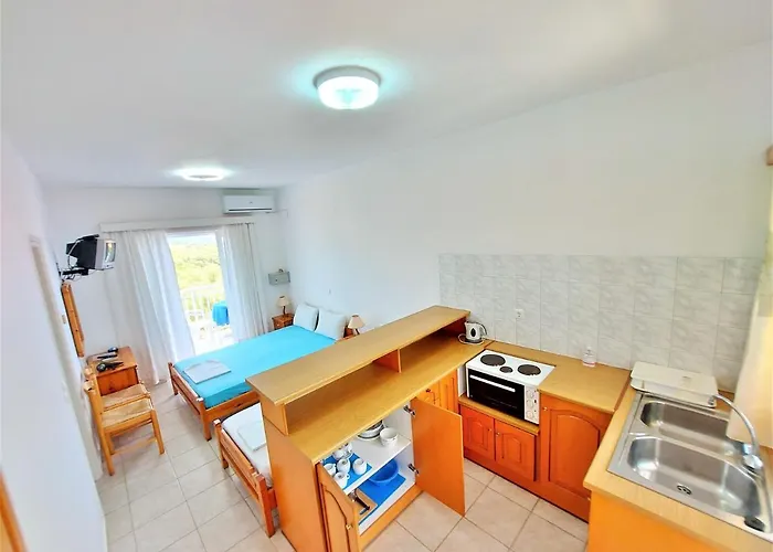 Appart hôtel Blue White - Kefallonia Poolside Retreats Spartià